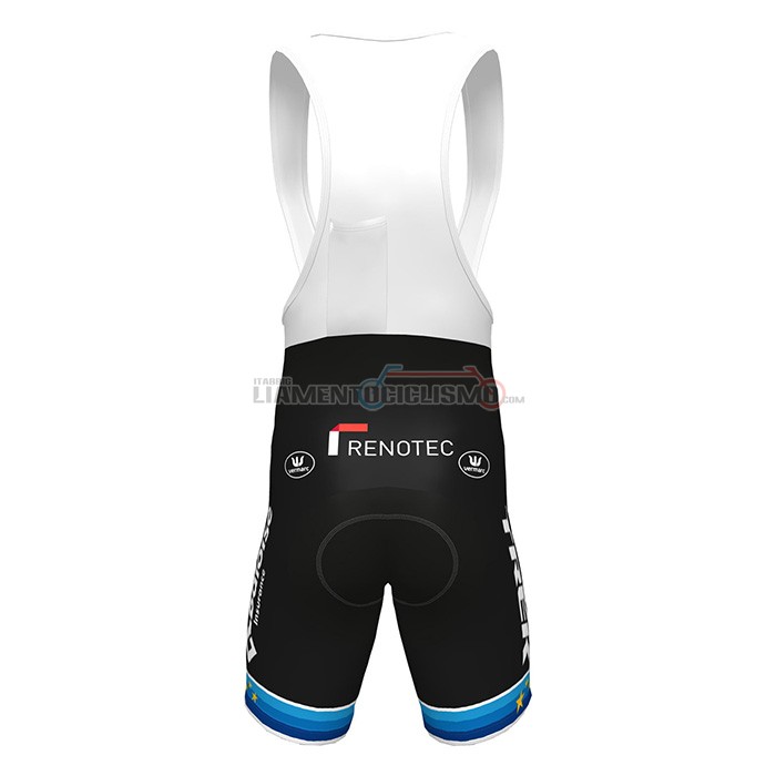 Abbigliamento Ciclismo European Champion Trek Manica Corta 2022 Bianco Rosso